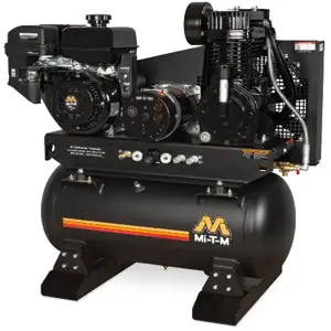 MI-T-M AG2-SM14-30ME Air Compressor/Generator Combination, Gasoline, Electric Start, 30 Gallon, 16.4 Cfm, 4000 W | CV6YWD