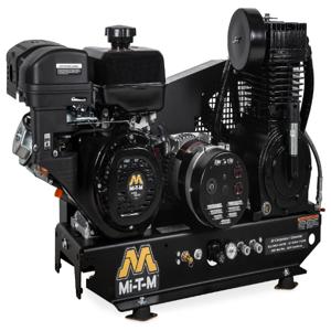 MI-T-M AG2-SM14-B Air Compressor/Generator Combination, Gasoline, 8 Gallon, 420 cc, 16.4 Cfm, 4000 W | CV6YEV