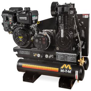 MI-T-M AG2-SV14-08M1E Air Compressor/Generator Combination, Gasoline, 8 Gallon, 408 cc, 16.4 Cfm | CV6ZJB