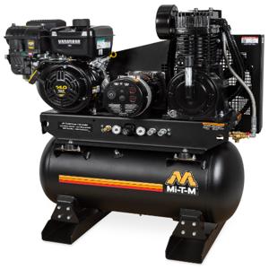 MI-T-M AG2-SV14-30ME Air Compressor/Generator Combination, Gasoline, Electric Start, 30 Gallon, 16.4 Cfm, 4000 W | CV6YWC