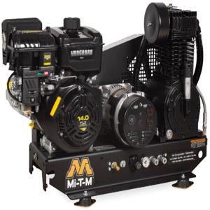 MI-T-M AG2-SV14-B Air Compressor/Generator Combination, Gasoline, 8 Gallon, 408 cc, 16.4 Cfm, 4000 W | CV6YEU