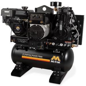 MI-T-M AGW-SM14-30M Air Compressor/Generator/Welder Combination, 3600 rpm, 30 Gallon, 420 cc | CV6YEL