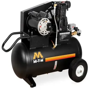 MI-T-M AM1-PE02-20M Air Compressor, 20 Gallon, 8 Cfm, 2 HP, 120 V, 18.8 A, Nema 5-20P | CV6YWU