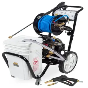 MI-T-M CM-1400-0MEC-DM Pressure Washer Mister Combination, Cart Mount, 1400 Psi, 1.5 Gpm, 26 x 19 x 38 Inch Size | CV6ZFK