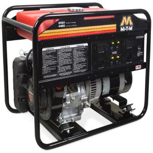 MI-T-M GEN-5000-0MH0 Gasoline Generator, 5000 W, 270 cc Honda, 3600 rpm | CV6YWJ