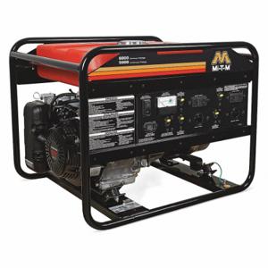 MI-TM GEN-6000-0MH0 Tragbarer Generator, Benzin, 5000 W, 6000 W, 120/240 V AC, 41.7/20.8, Rückstoß, 11.4 Std. | CT3QRD 39W899