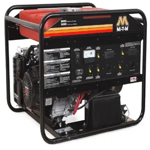 MI-T-M GEN-6000-0MHE Gasoline Generator, Electric, 6000 W, 389 cc Honda, 3600 rpm, 7.3 Gallon | CV6YWK