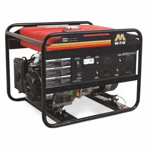 MI-T-M GEN-6000-0MK0 Portable Generator, Gasoline, 5000 W, 6000 W, 120/240V AC, 41.7/20.8, Recoil, 11.4 Hr | CT3QRE 39W901