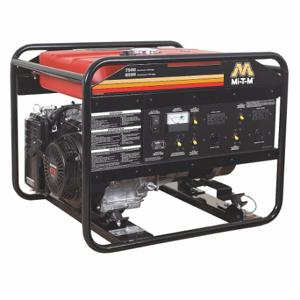 MI-TM GEN-7500-0MH0 Tragbarer Generator, Benzin, 6, 500 W, 7, 500 W, 120/240 V AC, 54.2/27.1, Rückstoß, 11.4 Std. | CT3QRF 39W903