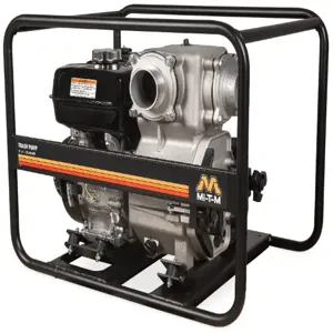 MI-T-M WTP-T03-0MGH Trash Pump, 3 x 3 Inch Suction Discharge, 95 Feet Head, 38 Psi, 270 cc Honda | CV6ZLD