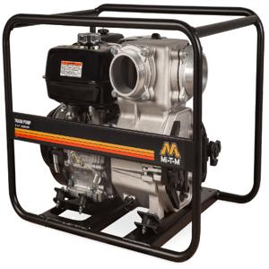 MI-T-M WTP-T04-0MGH Trash Pump, 4 x 4 Inch Suction Discharge, 95 Feet Head, 38 Psi, 389 cc Honda | CV6ZLF