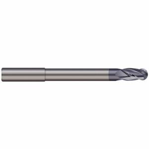 MICRO 100 MMBM-010-12X Ball End Mill, 2 Flutes, 1 mm Milling Dia, 1 mm Length Of Cut, 57 mm Overall Length | CT3CQM 60NR07