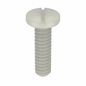 MICRO PLASTICS 010632P050 Machine Screw, Pan, 6-32 Thread Size, 1/2 Size, 50Pk | AD7BWR 4DEW3