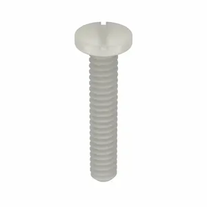 MICRO PLASTICS 010632P075 Machine Screw, Pan, 6-32 Thread Size, 3/4 Size, 50Pk | AD7BWW 4DEW7