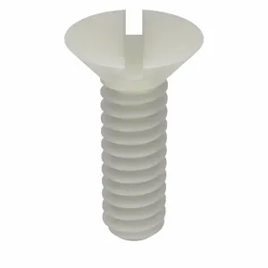 MICRO PLASTICS 020440A037 Machine Screw, Flat, 4-40 Thread Size, 3/8 Size, 50Pk | AD6TXC 4AHJ7