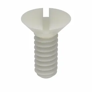 MICRO PLASTICS 020632A037 Machine Screw, Flat, 6-32 Thread Size, 3/8 Size, 50Pk | AD7CKZ 4DJH1