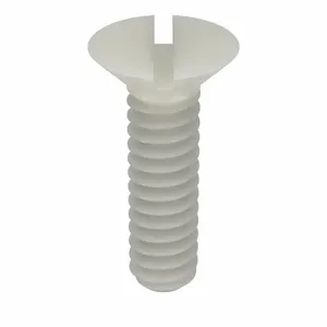 MICRO PLASTICS 020632B050 Machine Screw, Flat, 6-32 Thread Size, 1/2 Size, 50Pk | AD7CKU 4DJG4