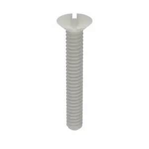 MICRO PLASTICS 020632B100 Machine Screw, Flat, 6-32 Thread Size, 1 Size, 50Pk | AD6TXE 4AHJ9