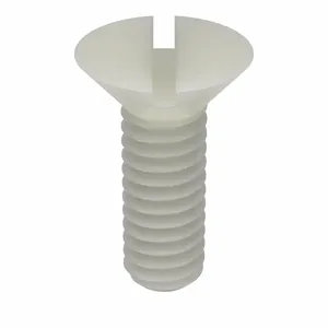 MICRO PLASTICS 020832A050 Machine Screw, Flat, 8-32 Thread Size, 1/2 Size, 50Pk | AD7CLC 4DJH4