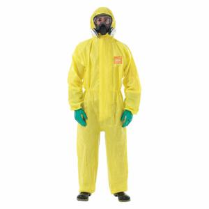 MICROCHEM YE30-W-92-111-02 Chemical Resistant Coverall, Light Duty, Welded Seam, Yellow, S, 6 Pack | CT3CZZ 48MC98