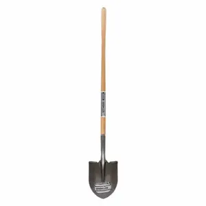 MIDWEST 49150 Round Pt. Shovel, 16 Ga, 48 Inch Widthood Handle | CT3EYD 44VK92