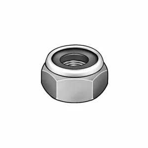 MIDWEST ACORN NUT MPB3255 Hex Locknut, Chrome, 5/16-18 Thread Size, 5Pk | AB9WKW 2FUP2