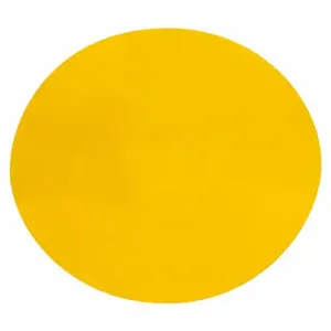 MIGHTY LINE DOT10Y Floor Marking Tape, Circle, Solid, Yellow, No Legend, 9 1/2 X 10 Inch, 50 Mil Tape | CT3EZE 783G89