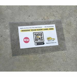 MIGHTY LINE MLLabel610HD Floor Label Cover, 10 Inch Height, 6 Inch Width, 50Pk | CJ2FQG 783G97