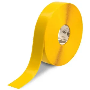 MIGHTY LINE 2RY Industrial Floor Tape, 2 Width, Yellow, 100 ft Long | AX3KHV