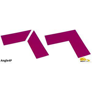 MIGHTY LINE Angle4P Industrie-Bodenmarkierungsband, 4 Breiten, violetter Winkel, PK25 | AX3KMA