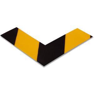 MIGHTY LINE AngleBY Bodenmarkierungsband, 2 Breiten, gelber Winkel mit schwarzen Winkeln, PK100 | AX3KKL