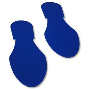 MIGHTY LINE BFtPrt Industrie-Bodenbandmarker, farbiger blauer Fußabdruck, PK50 | AX3KKZ