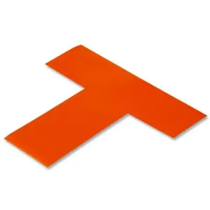 MIGHTY LINE OT Floor Marking Tape, 2 Width, Orange, T-Shape, PK100 | AX3KKB