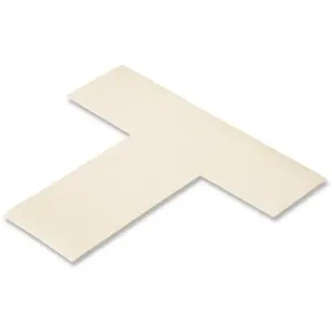 MIGHTY LINE WT Floor Marking Tape, 2 Width, White, T-Shape, PK100 | AX3KKH