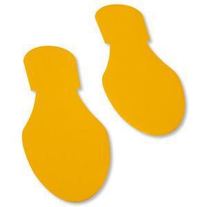 MIGHTY LINE YFtPrt Industrie-Bodenbandmarker, farbiger gelber Fußabdruck, PK50 | AX3KLF