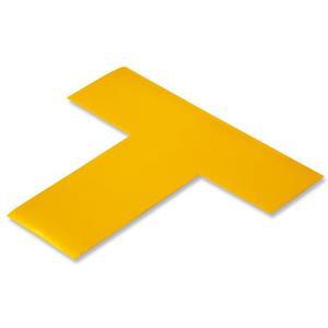 MIGHTY LINE YT Floor Marking Tape, 2 Width, Yellow, T-Shape, PK100 | AX3KKM