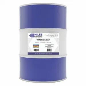 MILES LUBRICANTS M001000501 Hydraulic Oil, Mineral, 55 Gal, Drum, Iso Viscosity Grade 32, Sae Grade 10W, Aw | CT3FUN 49CL19