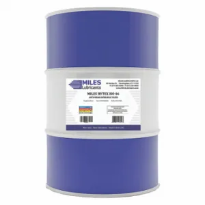 MILES LUBRICANTS M001000601 Hydraulic Oil, Mineral, 55 Gal, Drum, Iso Viscosity Grade 46, Sae Grade 20W, Aw | CT3FUJ 49CL21