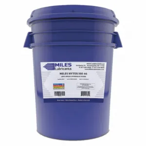 MILES LUBRICANTS M001000603 Hydraulic Oil, Mineral, 5 Gal, Pail, Iso Viscosity Grade 46, Sae Grade 20W, Aw | CT3FRG 49CL20