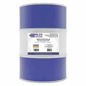 MILES LUBRICANTS M001000701 Hydraulic Oil, Mineral, 55 Gal, Drum, Iso Viscosity Grade 68, Sae Grade 20W, Aw | CT3FUL 49CL23