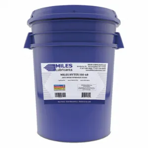 MILES LUBRICANTS M001000703 Hydraulic Oil, Mineral, 5 Gal, Pail, Iso Viscosity Grade 68, Sae Grade 20W, Aw | CT3FRJ 49CL22