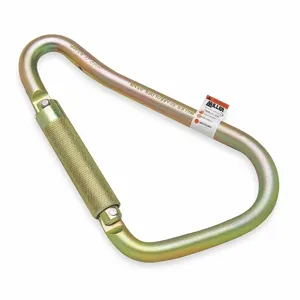 MILLER BY HONEYWELL 18D-1/ Carabiner, 420 lbs. Capacity, 2 Inch Gate Opening, Pear, 5 1/8 Inch Overall Width | CH9UMZ 1XER6