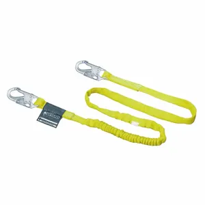 MILLER BY HONEYWELL 216WLS-Z7/6FTYL Shock-Absorbing Lanyard, 310 lbs. Capacity, Tubular Webbing, 6 ft. Length | CJ3HWX 45JJ93