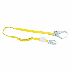 MILLER BY HONEYWELL 219WRS-Z7/6FTYL Shock-Absorbing Lanyard, 310 lbs. Capacity, Tubular Webbing, 6 ft. Length | CJ3HXX 45JJ94