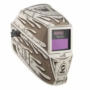 MILLER BY HONEYWELL 287810 Welding Helmet, Auto-Darkening, 2 Arc Sensors, Graphics, Metalworks, W8/W9/W10/W11/W12/W13 | CV4JEU 785WR7