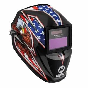 MILLER BY HONEYWELL 287820 Welding Helmet, Auto-Darkening, 2 Arc Sensors, Graphics, Liberty, W8/W9/W10/W11/W12/W13 | CV4JET 785WR8