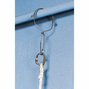 MILLER BY HONEYWELL 470/ Wire Hook Anchor, 400 lbs. Capacity, Fixed D-Ring, Horizontal, Stainless Steel | CJ3VEX 4RC57