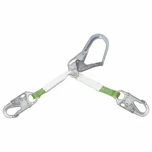 MILLER BY HONEYWELL 6757WRS-Z7/35INGN Rebar Positioning Lanyard, 310 lbs. Capacity, Rebar Hook, Steel, 35 Inch Length | CJ3CVW 20A081