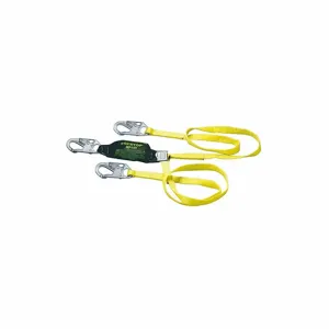 MILLER BY HONEYWELL 8798-Z7/6FTYL Shock-Absorbing Lanyard, 310 lbs. Capacity, 6 ft. Length, Steel Snap Hook | CJ3HXU 45JK03