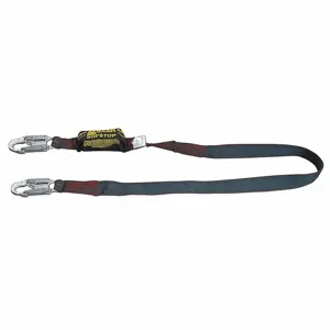 MILLER BY HONEYWELL 913K-Z7/6FTBK Arc Flash Rated Shock-Absorbing Lanyard, 310 lbs. Capacity, 6ft. Max. Working Length | CH9PNK 20A385